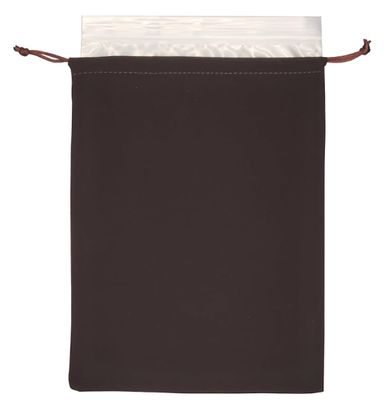 Large Brown Velvet Cremains Urn Bag for Human Ashes - for Use Inside The Urn - Size 10